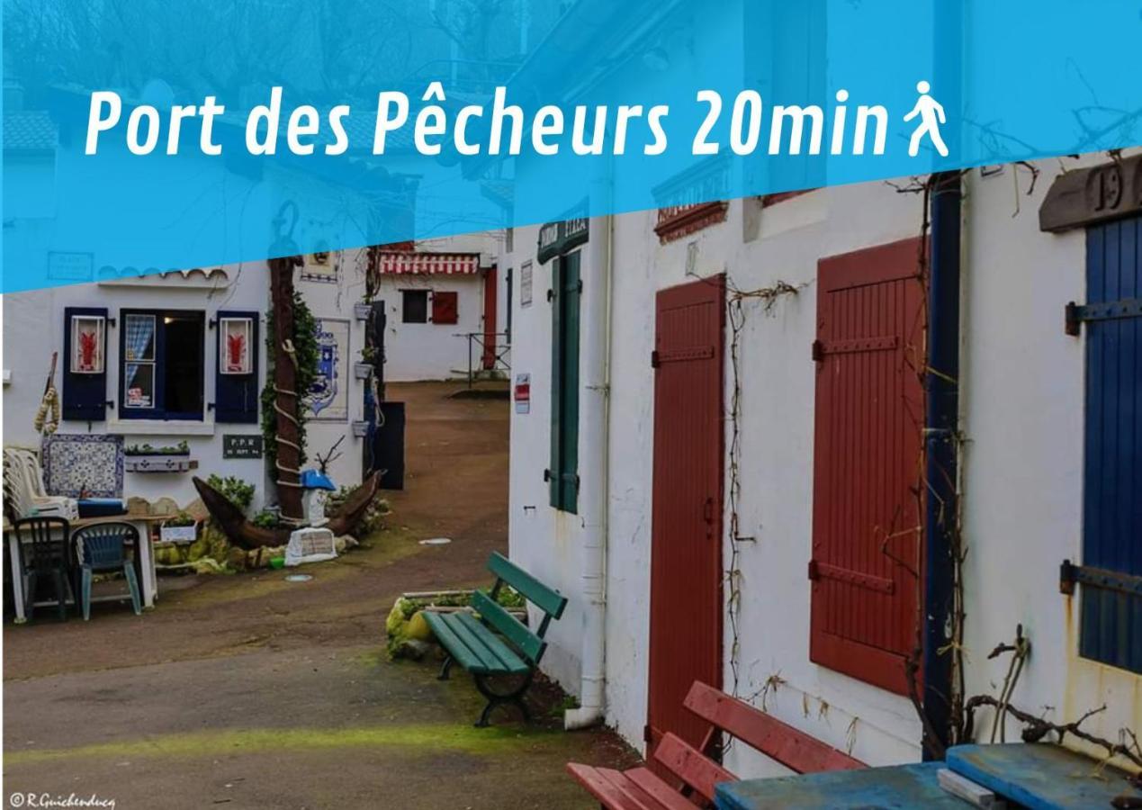 Lalanne Btz, Duplex Jardinet Pres De La Plage Biarritz Exteriör bild